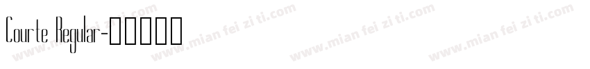 Courte Regular字体转换